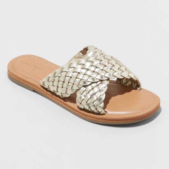 Women's Esmeralda Slide Sandals - Universal Thread Gold