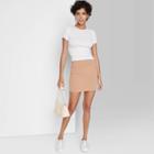 Women's Knit Bodycon Mini Pencil Skirt - Wild Fable Brown Clay