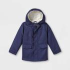 Toddler Cozy Lined Twill Jacket - Cat & Jack Navy