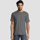 Hanes Men's Short Sleeve 2pk Heavy Weight Crew T-shirt - Smoke (grey)