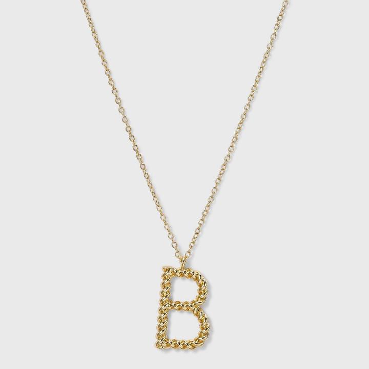 Sugarfix By Baublebar Initial B Pendant Necklace - Gold