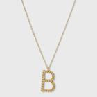 Sugarfix By Baublebar Initial B Pendant Necklace - Gold