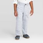 Toddler Boys' Classic Chambray Chino Pants - Cat & Jack Gray 12m, Toddler Boy's, Blue