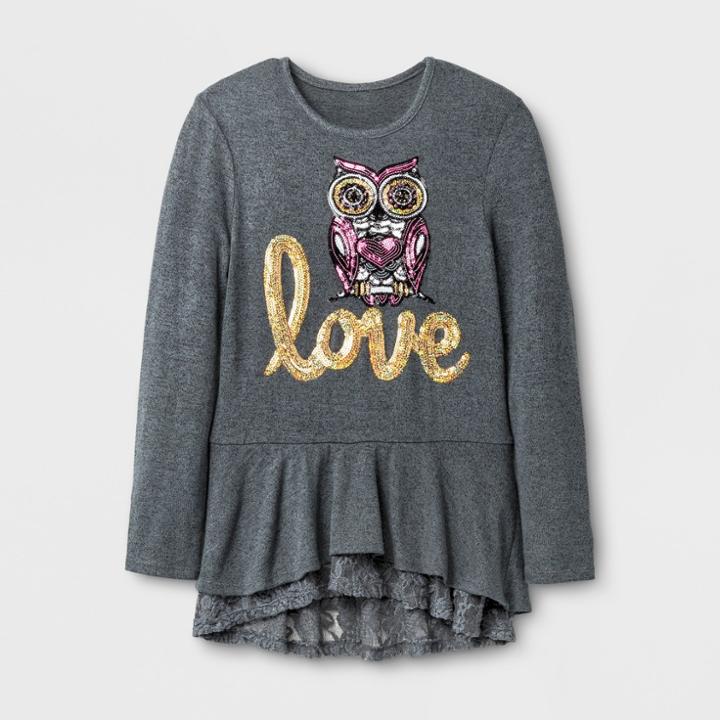 Girls' Miss Chievous Long Sleeve Top - Black