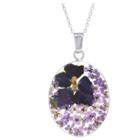 Distributed By Target Fashion Necklace Sterling Dark Purple, Women's