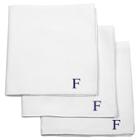 Cathy's Concepts Monogram Groomsmen Gift Handkerchief Set - F,