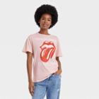 Women's The Rolling Stones Logo Short Sleeve T-shirt - Blush