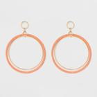 Target Large Circle Earrings - A New Day Orange/gold