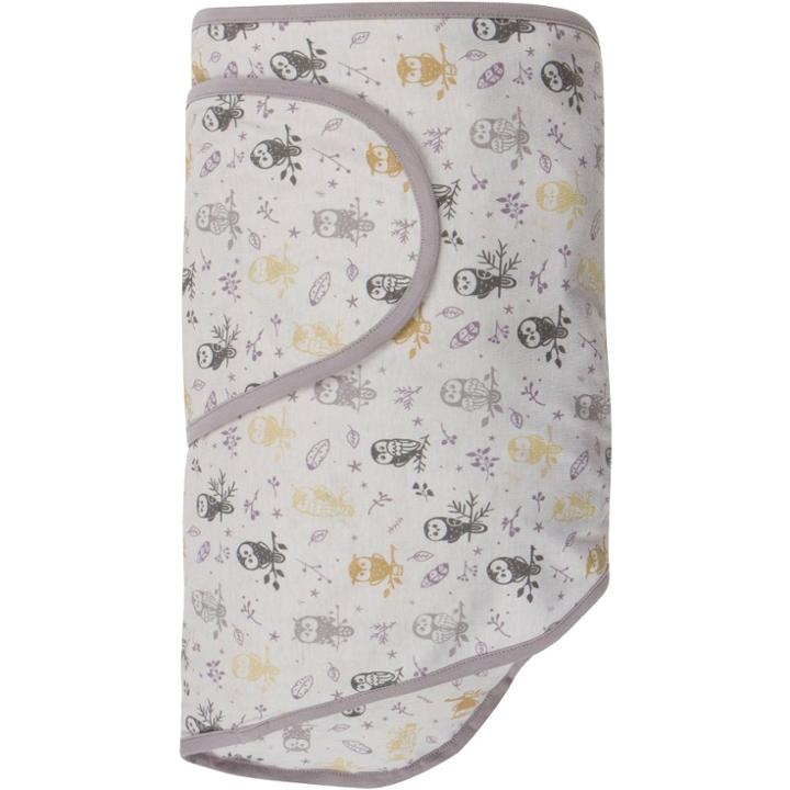Miracle Blanket Swaddle Wrap - Forest Owls - Gray