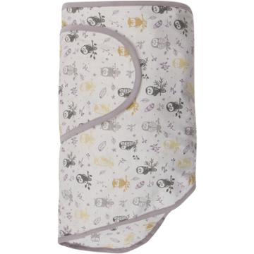 Miracle Blanket Swaddle Wrap - Forest Owls - Gray