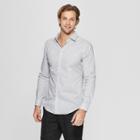 Men's Plaid Slim Fit Long Sleeve Woven Button-down Shirt - Goodfellow & Co White