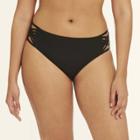 Target Women's Slimming Control Strappy Bikini Swim Bottom - Black - L - Beach Betty By