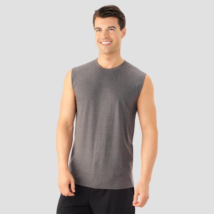 Fruit Of The Loom Select Men's Muscle Tank - Charcoal Heather