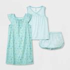 Carter's Just One You Girls' 3pc Floral Gingham Pajama