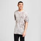 Men's Striped Short Sleeve Drop Shoulder Tie Dye T-shirt - Jackson Neural Stripe