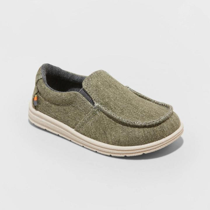 Toddler Boys' Breslin Slip-on Sneakers - Cat & Jack Olive Green