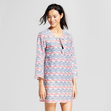 Flora By Rockflowerpaper Rock Flower Paper Women's Striped Beach Tunic - Navy/red