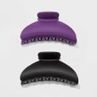 Mat Finish Plastic Claw Clip - Wild Fable Purple
