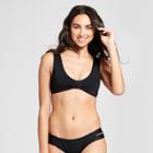 Women's Knot Front Bralette Bikini Top - Mossimo Black