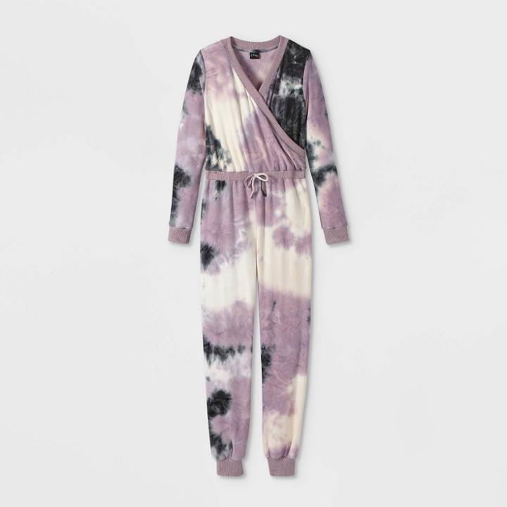 Girls' Cozy Jumpsuit - Art Class Purple