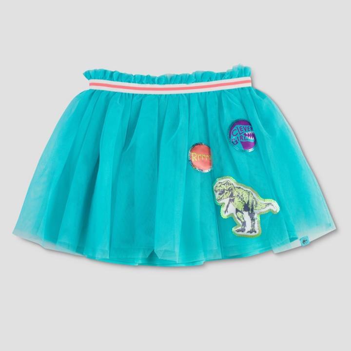 Girls' Jurassic World Dino Patches Tutu Skirt - Turquoise