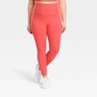 Women's Plus Size Brushed Sculpt High-rise Leggings - All In Motion Coral Pink