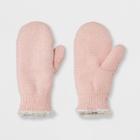Isotoner Women's Recycled Yarn Fleece Lined Mitten - Pink, Gray