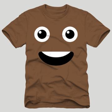 C-life Men's Emoji Short Sleeve T-shirt - Brown