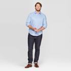Men's Tall Standard Fit Long Sleeve Dress Button-down Shirt - Goodfellow & Co Spring Blue