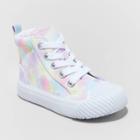 Toddler Girls' Shane Tie-dye Lace-up Zipper Sneakers - Cat & Jack 9, Tie-dye