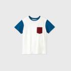 Men's Relaxed Fit Short Sleeve Color Block T-shirt - Original Use Ivory