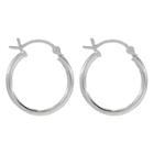 Distributed By Target Sterling Silver Round Thin Hoop Earring -