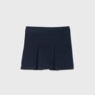 Toddler Girls' Stretch Uniform Pleated Twill Skorts - Cat & Jack Navy