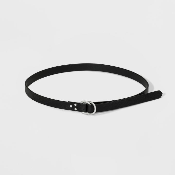 Women's Ring Pull Back Belt - Universal Thread Black