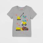 Toddler Boys' Construction Alphabet Graphic Short Sleeve T-shirt - Cat & Jack Gray