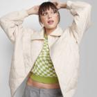 Women's Nylon Quilted Bomber Jacket - Wild Fable Off-white