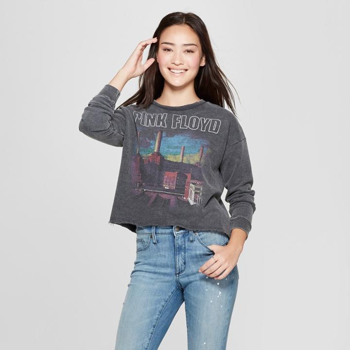 Junk Food Women's Pink Floyd Long Sleeve Graphic T-shirt - Black