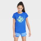 All In Motion Girls' Short Sleeve Butterfly Graphic T-shirt - All In