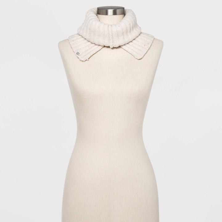 Women's Knit Collar Snood - Universal Thread Cream, Size: