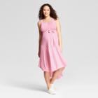 Maternity Sleeveless Bias Mini Stripe Dress - Isabel Maternity By Ingrid & Isabel Pink/cream (pink/ivory) Xxl, Infant Girl's