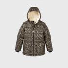 Girls' Leopard Dot Foil Puffer Jacket - Cat & Jack Black