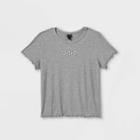 Girls' Embroidery Short Sleeve T-shirt - Art Class Gray