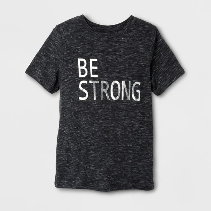 Kids' Short Sleeve Strong Graphic T-shirt - Cat & Jack Gray