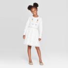 Girls' Sparkly Time Of The Year Christmas Dress - Cat & Jack Red S, Girl's,