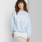 Women's Oversized Aspen Graphic Sweatshirt - Wild Fable