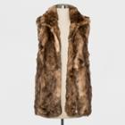 Women's Faux Fur Vest - Universal Thread Brown