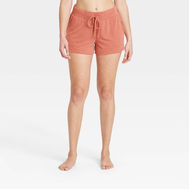 Women's Summer Lounge Shorts - Stars Above Orange