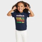 No Brand Latino Heritage Month Toddler Gender Inclusive Suena En Grande Short Sleeve Round Neck T-shirt - Blue