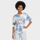 Fifth Sun Women's Niagra Falls Graphic Sweatshirt - Blue Tie-dye