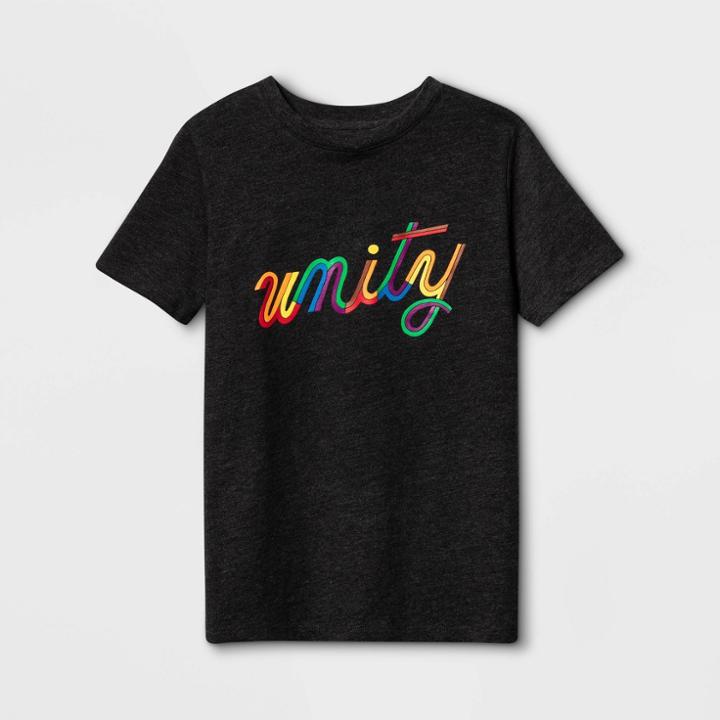 Boys' Unity Graphic Short Sleeve T-shirt - Cat & Jack Charcoal Heather